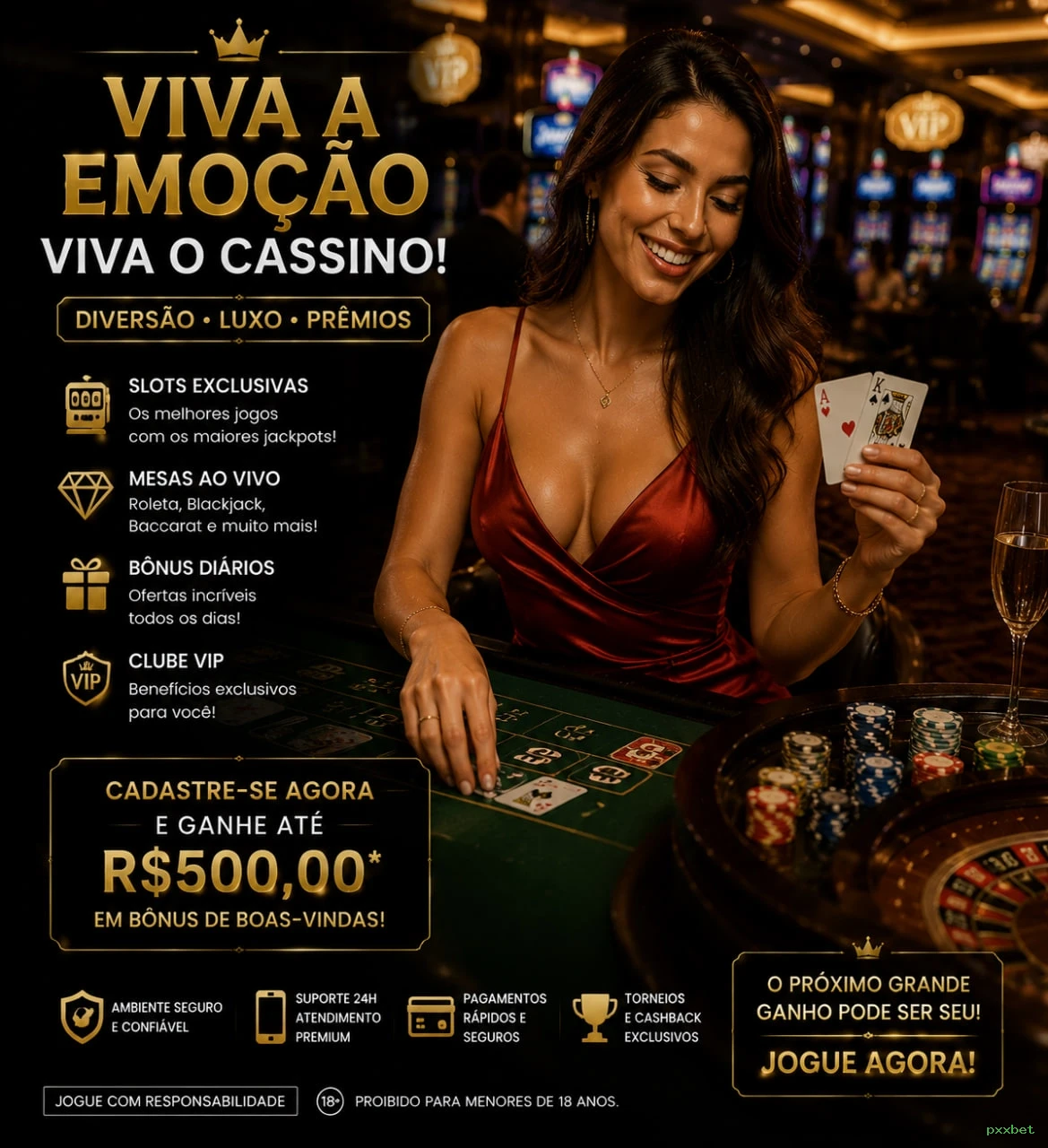 Bacará VIP com squeeze feature